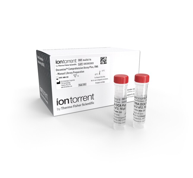 Oncomine&trade; Comprehensive Assay Plus RNA，手动文库制备