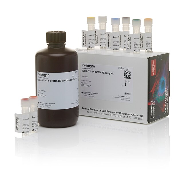 Quant-iT&trade; 1X dsDNA Assay Kits, high sensitivity (HS) and broad range (BR)