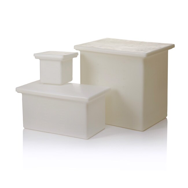 Nalgene™ 耐用型 LLDPE 带盖矩形罐