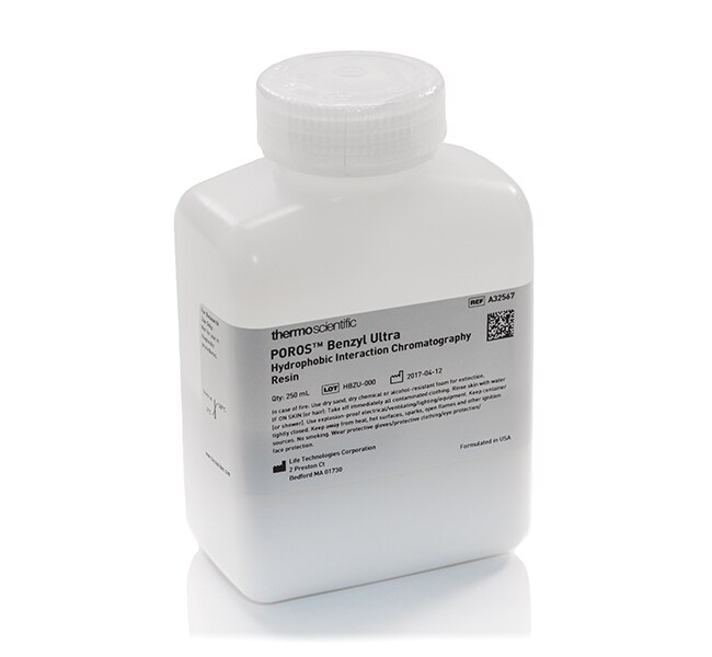 POROS&trade; Benzyl Ultra Hydrophobic Interaction Chromatography (HIC) Resin