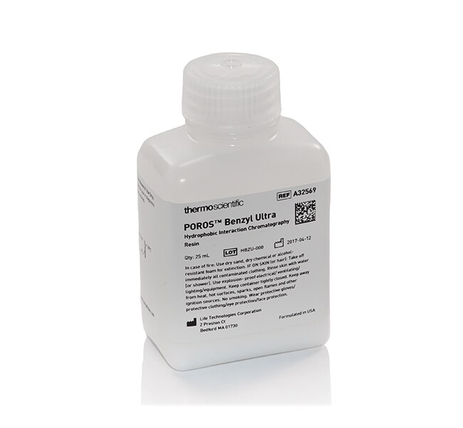 POROS&trade; Benzyl Ultra Hydrophobic Interaction Chromatography (HIC) Resin