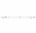 传输组件跨接管，编织式硅胶，非无菌