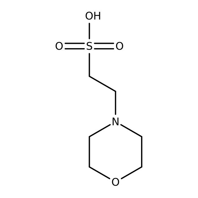 &beta;-(N-Morpholino)ethanesufonic acid (MES) monohydrate free acid, &ge;98%, purified, GMP, J.T.Baker&trade;