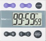Traceable&trade; 四通道倒计时报警数字式计时器/秒表，带存储器调用