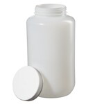 Nalgene&trade; Large Wide-Mouth HDPE Bottles with Closure