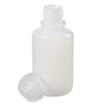 Nalgene&trade; 带盖实验室级窄口 HDPE 瓶