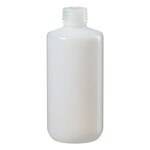 Nalgene&trade; 带盖窄口 LDPE 瓶