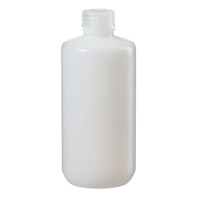 Nalgene&trade; 带盖窄口 LDPE 瓶