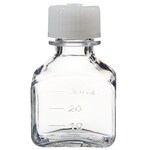 Nalgene&trade; 方型带盖 PETG 培养基瓶：非无菌，热塑托盘包装