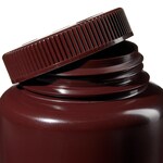 Nalgene&trade; Wide-Mouth Amber HDPE Economy Bottles with Closure