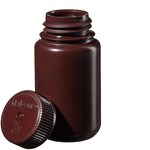 Nalgene&trade; 广口不透明琥珀色 HDPE 带盖样品瓶：散装