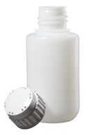 Nalgene&trade; HDPE 带盖厚壁瓶：实验室级包装