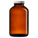 I-Chem&trade; 棕色广口带盖玻璃包装瓶