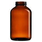 I-Chem&trade; 棕色广口带盖玻璃包装瓶