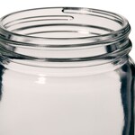 Wide-Mouth Tall-Profile Clear Glass Jars with Closure