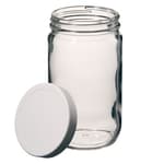 透明广口带盖高玻璃罐