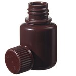Nalgene&trade; Narrow-Mouth Amber HDPE Lab Quality Bottles