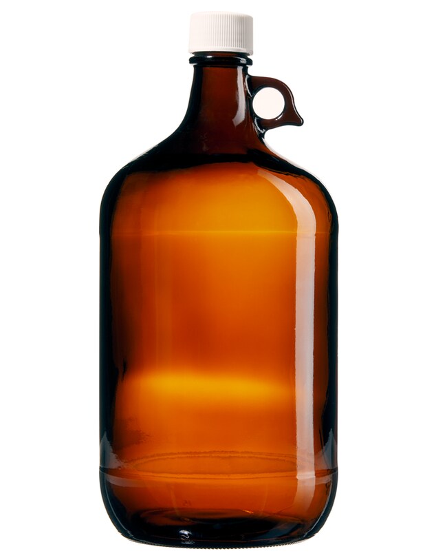 Boston Round Narrow-Mouth Amber Jugs with Closure