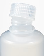 Nalgene&trade; Boston 圆形窄口天然 PPCO 带盖瓶：散装