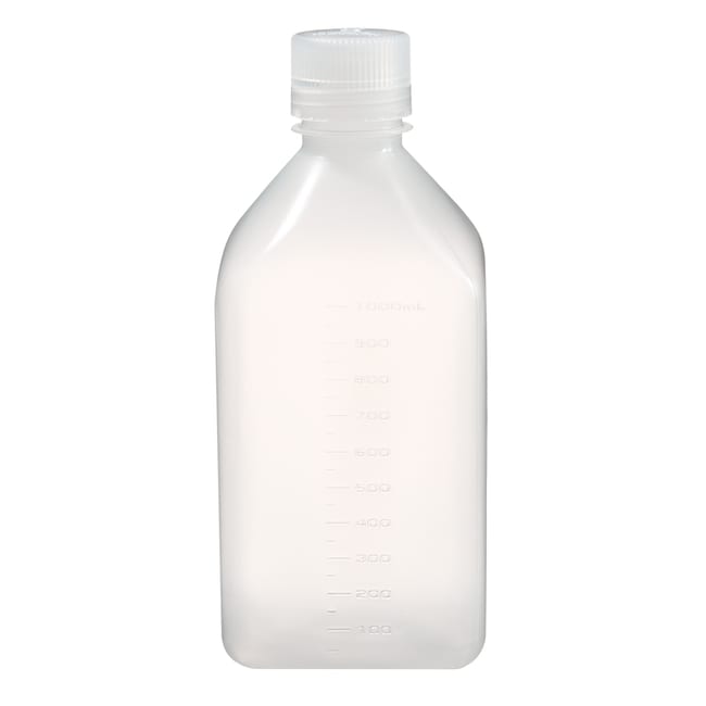 Nalgene&trade; PPCO 方形带盖窄口瓶
