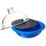 Nalgene&trade; 可高压灭菌聚丙烯干燥器：蓝色主体，带透明聚碳酸酯盖