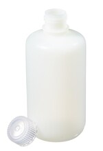 Nalgene&trade; 窄口氟化 HDPE 带盖瓶