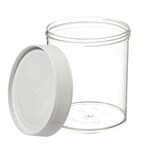 Nalgene&trade; 带白色聚丙烯螺旋盖 PMP 直身广口瓶