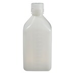 Nalgene&trade; Square HDPE Graduated Bottles with Closure: Bulk Pack
