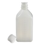 Nalgene&trade; Square HDPE Graduated Bottles with Closure: Bulk Pack