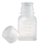 Nalgene&trade; 方形自然色 PPCO 带盖刻度瓶：散装