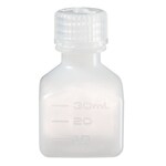 Nalgene&trade; 方形 HDPE 窄口带盖瓶
