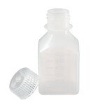 Nalgene&trade; 方形 HDPE 窄口带盖瓶