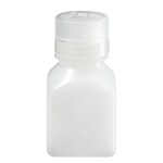 Nalgene&trade; Square HDPE Graduated Bottles with Closure: Bulk Pack