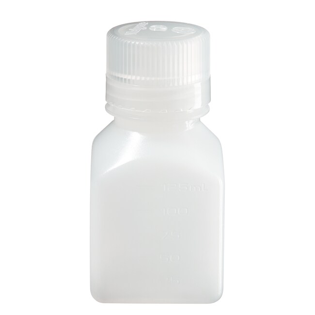 Nalgene&trade; Square HDPE Graduated Bottles with Closure: Bulk Pack