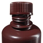 Nalgene&trade; Boston Round Narrow-Mouth Opaque Amber HDPE Bottles with Closure: Bulk Pack