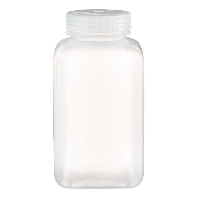 Nalgene&trade; 方形广口 PPCO 带盖样品瓶