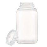 Nalgene&trade; 方形广口 PPCO 带盖样品瓶