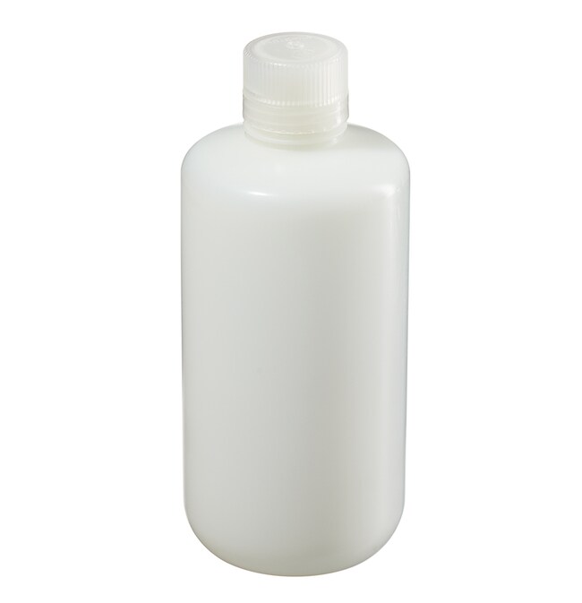 Nalgene&trade; 窄口氟化 HDPE 带盖瓶