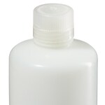Nalgene&trade; 窄口氟化 HDPE 带盖瓶