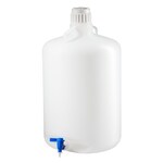 Nalgene&trade; LDPE 带龙头圆形大瓶