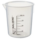 Nalgene&trade; Polypropylene Griffin Low-Form Plastic Beakers