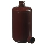 Nalgene&trade; Large Narrow-Mouth Amber Bottles
