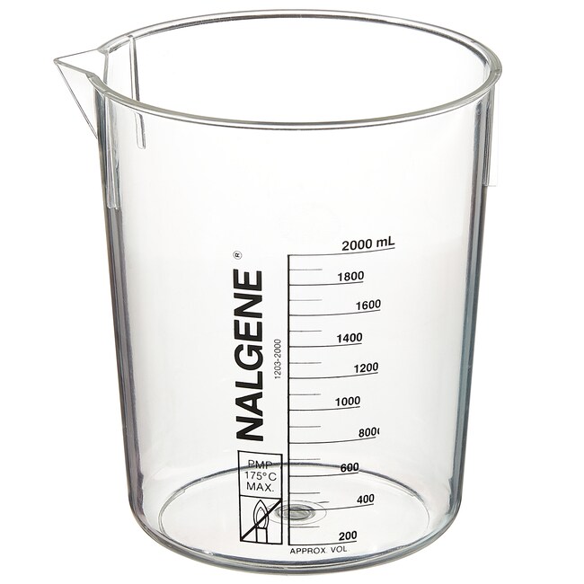 Nalgene&trade; PMP Griffin Low-Form Plastic Beakers