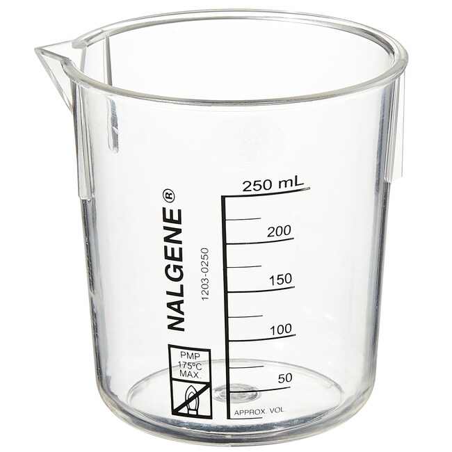 Nalgene&trade; PMP Griffin Low-Form Plastic Beakers
