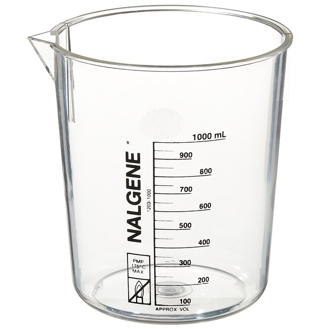 Nalgene&trade; PMP Griffin Low-Form Plastic Beakers