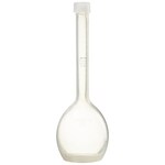 Nalgene&trade; B 级聚甲基戊烯 (PMP) 容量瓶，带螺旋盖