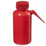 Nalgene&trade; Unitary&trade; Red LDPE Safety Wash Bottles