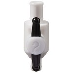 Nalgene&trade; 聚丙烯分离漏斗（带密封件）的替换旋塞阀组件