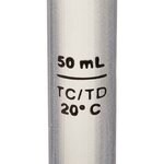 Nalgene&trade; B 级聚甲基戊烯 (PMP) 容量瓶，带螺旋盖