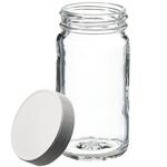 透明广口带盖高玻璃罐